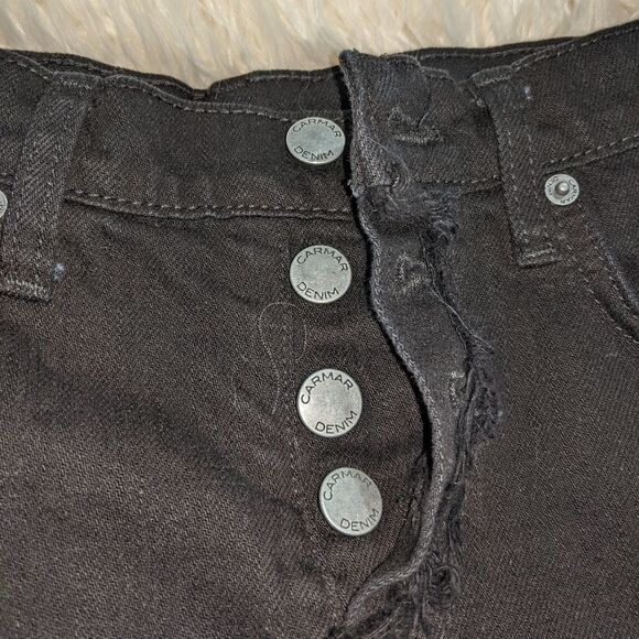 Carmar L/F Black Jean Button-up Shirt size 25 - Picture 5 of 5